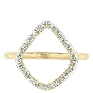 Monica Vinader Diamond Hoop Ring